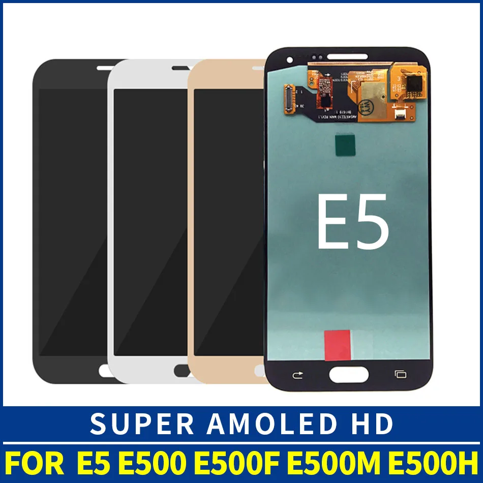 

OLED E500F lcd LCD For Samsung Galaxy E5 E500 E500H E500M LCD Display Touch Screen Digitizer Assembly