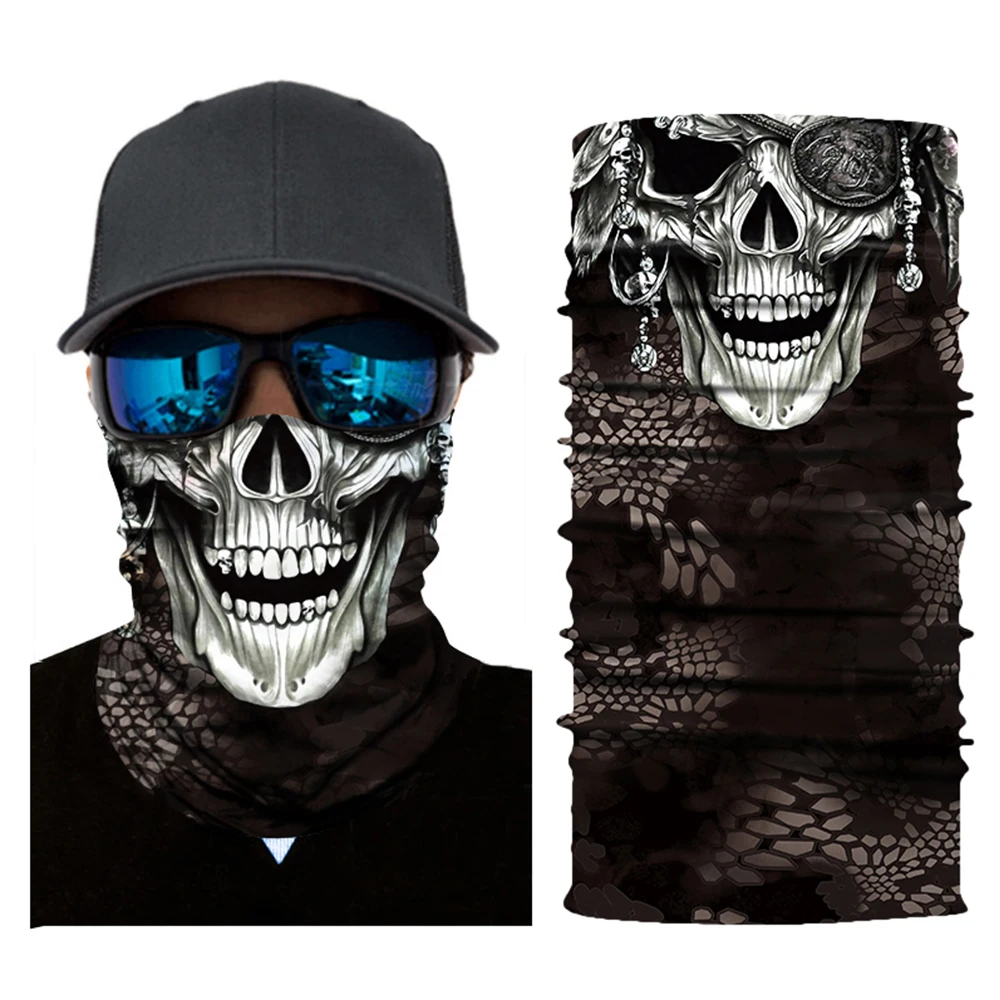 WOSAWE бесшовная Волшебная Балаклава мотоциклетная маска для лица 3D лыжный шарф для верховой езды защита шеи анти-УФ Защита от солнца теплые головные уборы - Цвет: DC12