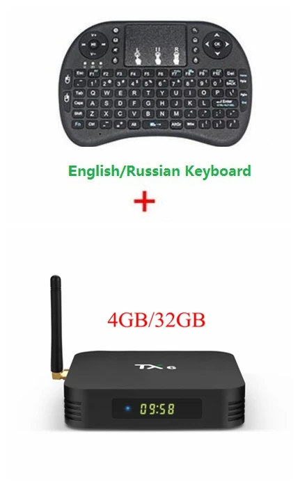 TX6 Android 9,0 Smart tv BOX 4 ГБ 32 ГБ 64 Гб Allwinner H6 четырехъядерный 2,4G/5G двойной Wifi BT 4,1 телеприставка 4K HD H.265 медиаплеер - Цвет: 4GB 32GB I8 keyboard