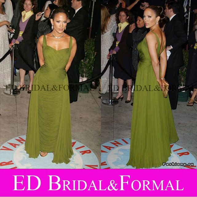 Jennifer Lopez Green font b Evening b font font b Dress b font Oscars Award 2006