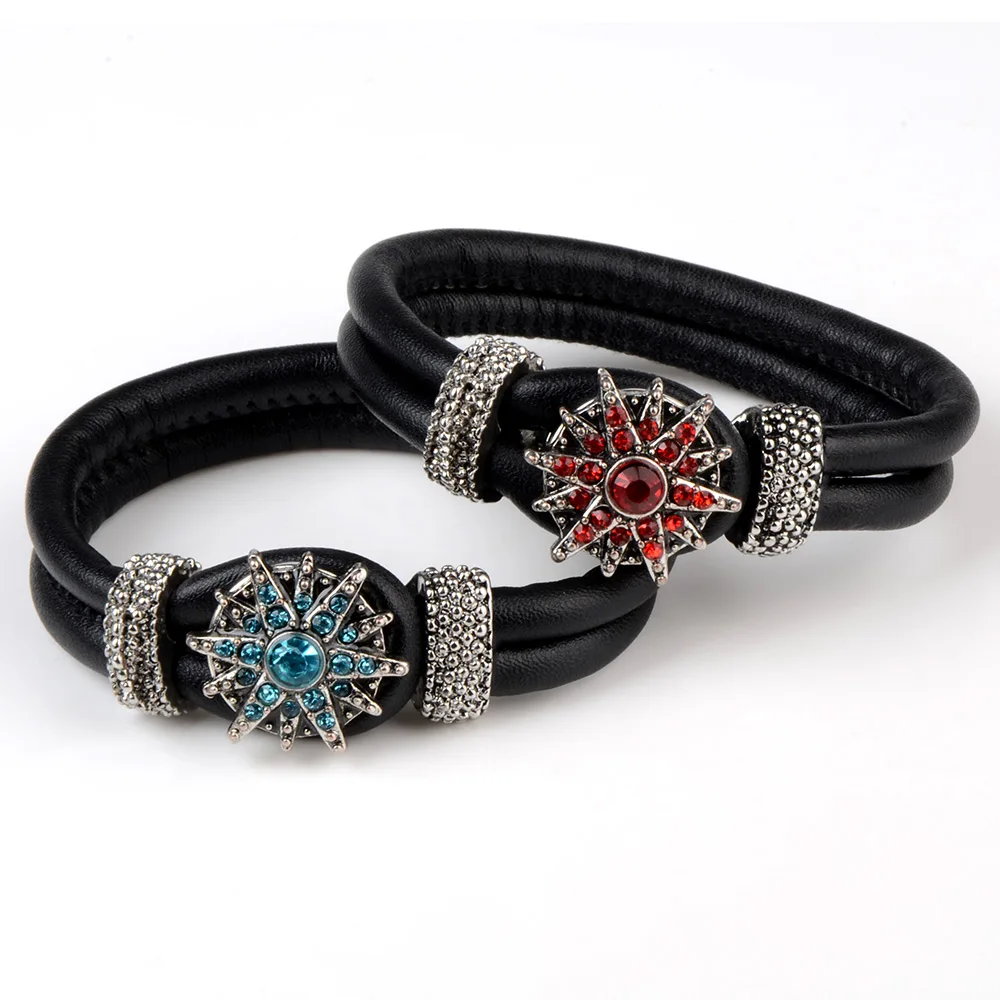

Chanfar New Arrival Snap Button Bracelets With Alloy Charm Button Bead For Women Men Jewelry