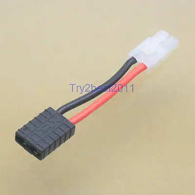 

Traxxas female TRX to Tamiya male connector adaptor 50mm 14AWG wire for RC Lipo