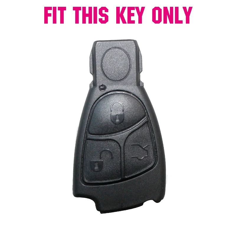 3 кнопки силиконовый для ключа автомобиля Fob резиновый чехол подходит для Mercedes Benz CLS Sl c e s Class Amg дистанционный умный БЕСКЛЮЧЕВОЙ Чехол держатель оболочки
