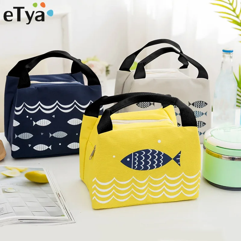 eTya Female Lunch Food Box Bag Fashion Insulated Thermal Food...