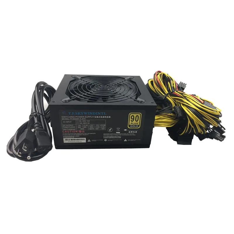 T.F.SKYWINDINTL 2000w Power Supply 2000W mining power supply 110V For Ethereum Coin computer Mini Machine Power Source 24pin psu T.F.SKYWINDINTL 2000w Power Supply 2000W mining power supply 110V For Ethereum Coin computer Mini Machine Power Source 24pin psu