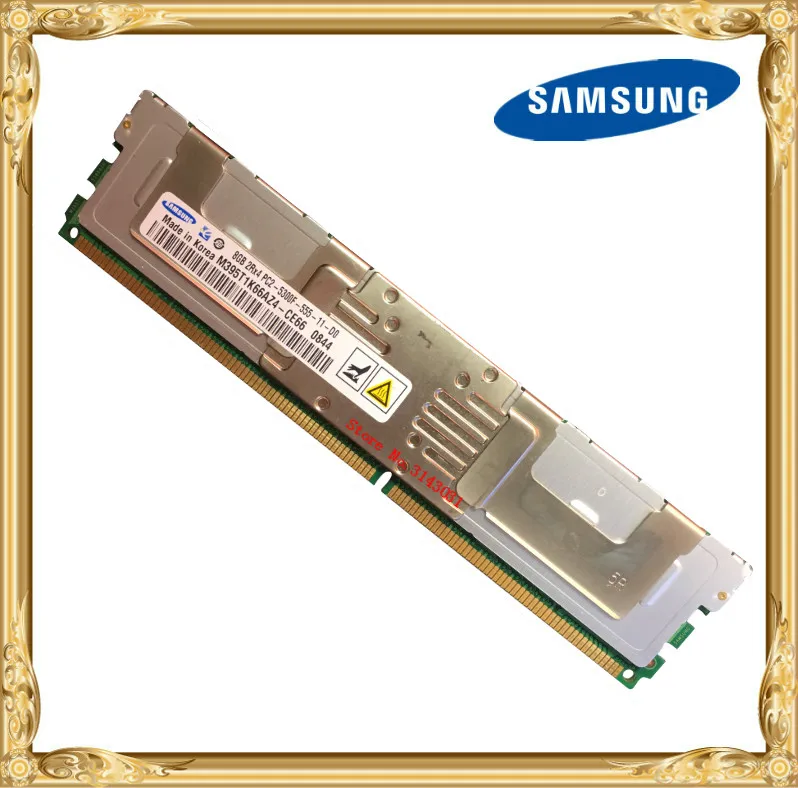 Samsung Server memory DDR2 8GB 16GB 667MHz PC2-5300F RAM ECC FBD FB-DIMM Fully Buffered 240pin 5300 8G 2Rx4 Samsung Server memory DDR2 8GB 16GB 667MHz PC2-5300F RAM ECC FBD FB-DIMM Fully Buffered 240pin 5300 8G 2Rx4
