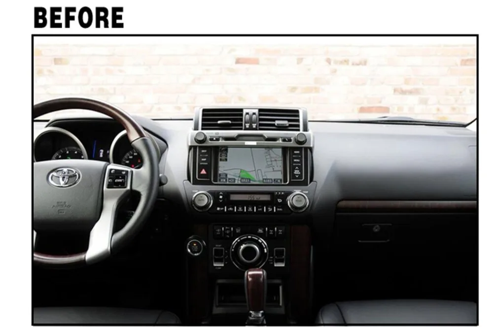 Perfect Tesla style Screen Newest Android 6.0 64+2GB Car No DVD Player GPS Navigation For TOYOTA Land Cruiser Prado 150 2014+ 1