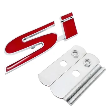 

Metal 3D Si Grille Sticker For Honda Fit Accord City Jazz HRV Odyssey Crosstour Pilot Elysion Vezel Spirior Emblem Badges Auto