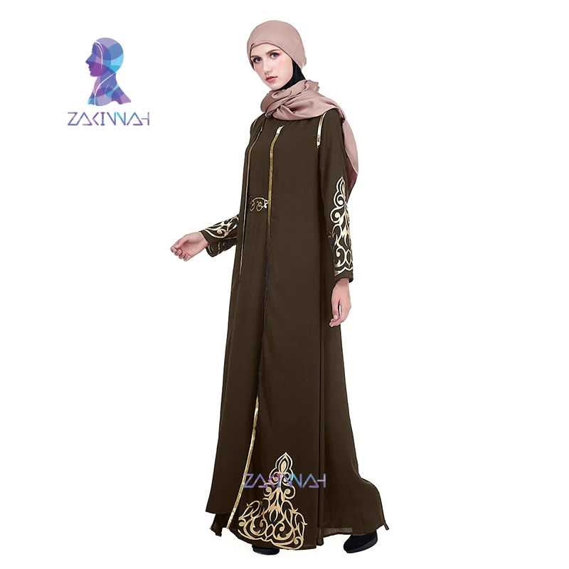 ZK004 Zakiyyah модное мусульманское платье на Ближнем Востоке Рамадан мусульманская