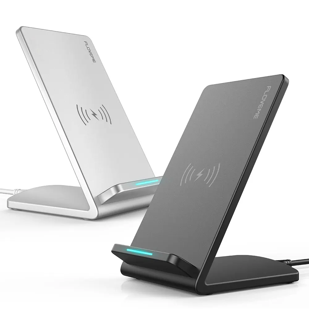 FLOVEME 5V/2A QI Fast Wireless Charger For Samsung Galaxy S8 S7 S6 Edge All Qi-Enabled Devices Charger For iPhone X 8 8 Plus