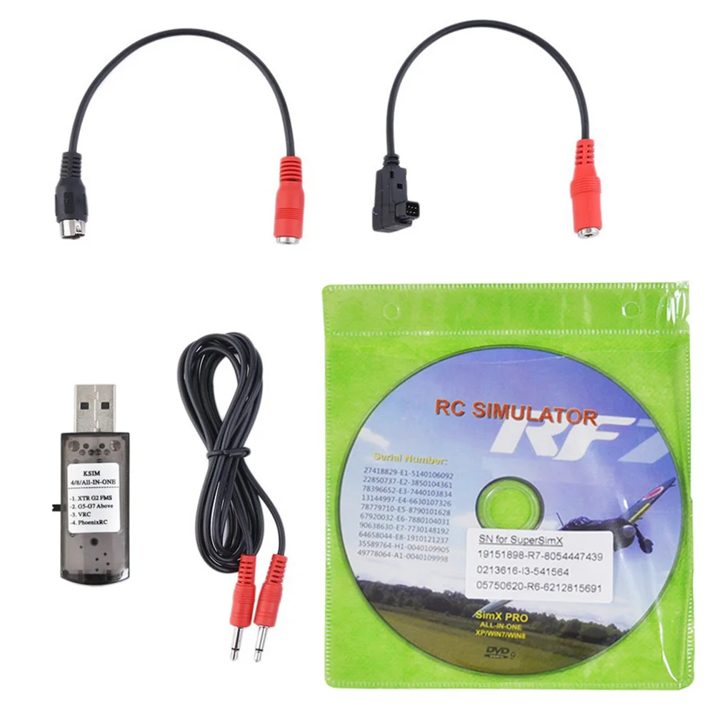

22 In 1 FPV USB Transmitter Simulater Parts Electronic RC Flight Practical Racing Cable Replacement Drones For G7 Phoenix 5.0