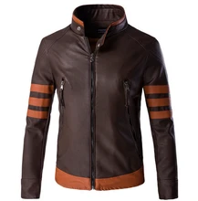 Heißer 2016 neue männer echte leder stehkragen lederjacke schlanke männliche echte lederne kleidungsoberbekleidung