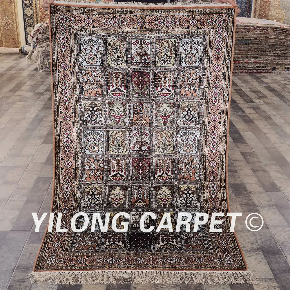 Yilong 3'x5 "четыре сезона изысканный ковер ручной работы турецкий восточные шелковые ковры (YHW329B3x5)
