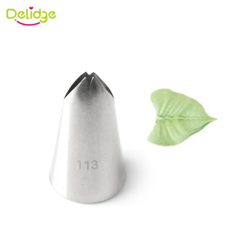 

Delidge 1pc Leaves Cake Decorating Nozzle Icing Piping Nozzle Pastry Tips Fondant Cake Decorating Tools