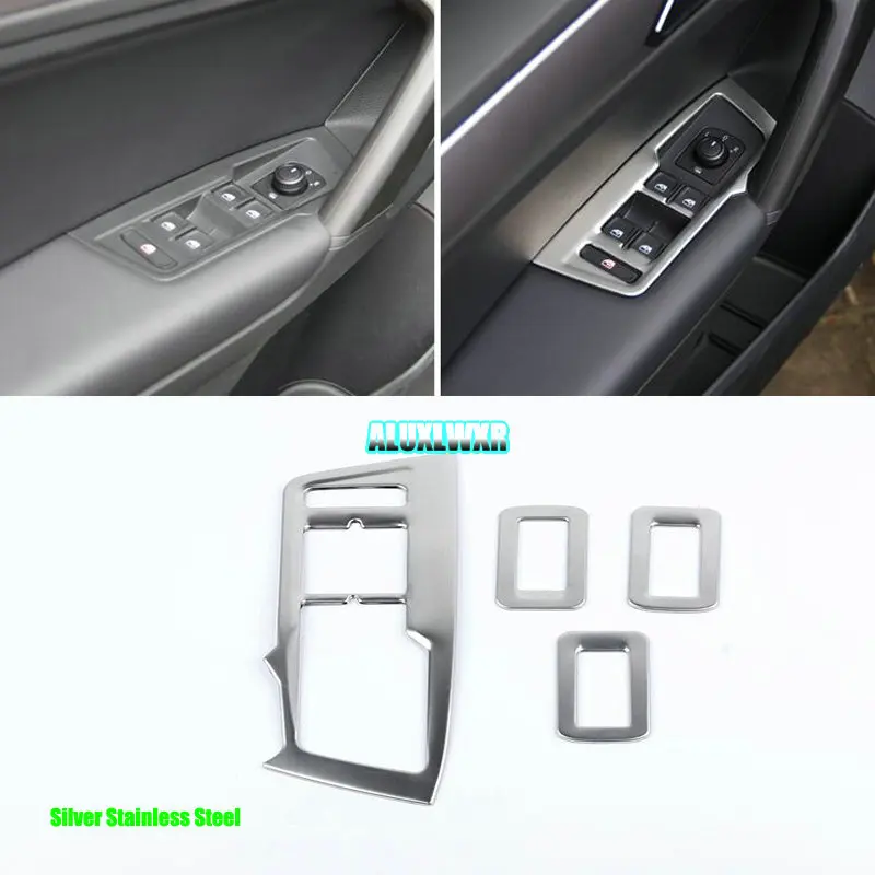 Хромированный автомобильный Стайлинг для Volkswagen VW Tiguan 2 Mk2 2017 2019 2020 2021 стеклянный