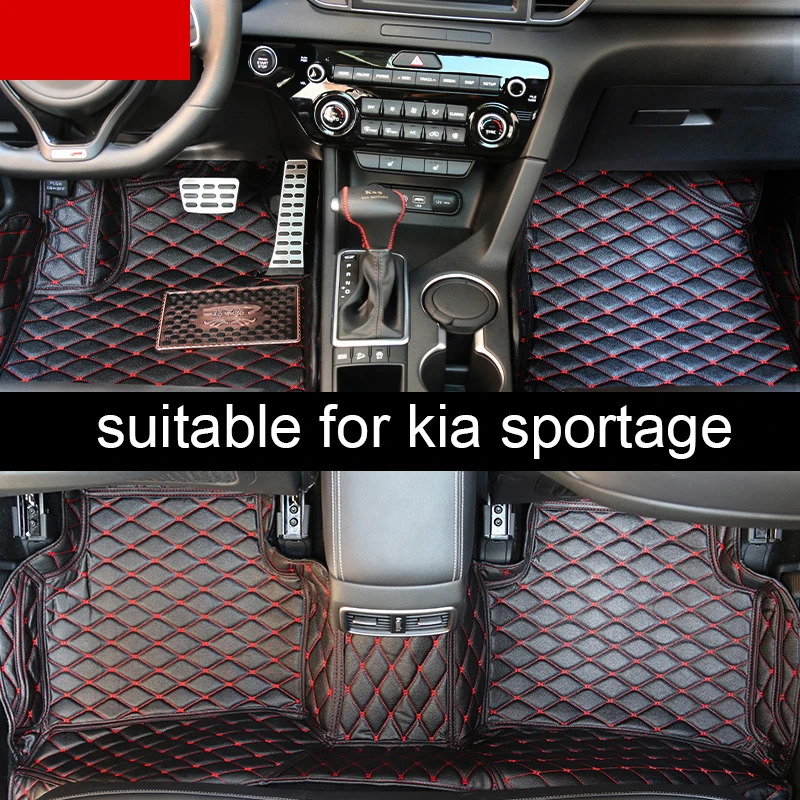 

lsrtw2017 luxury fiber leather car interior floor mat for kia cerato forte K3 2004-2018 2017 2016 2015 2014 2013 2012