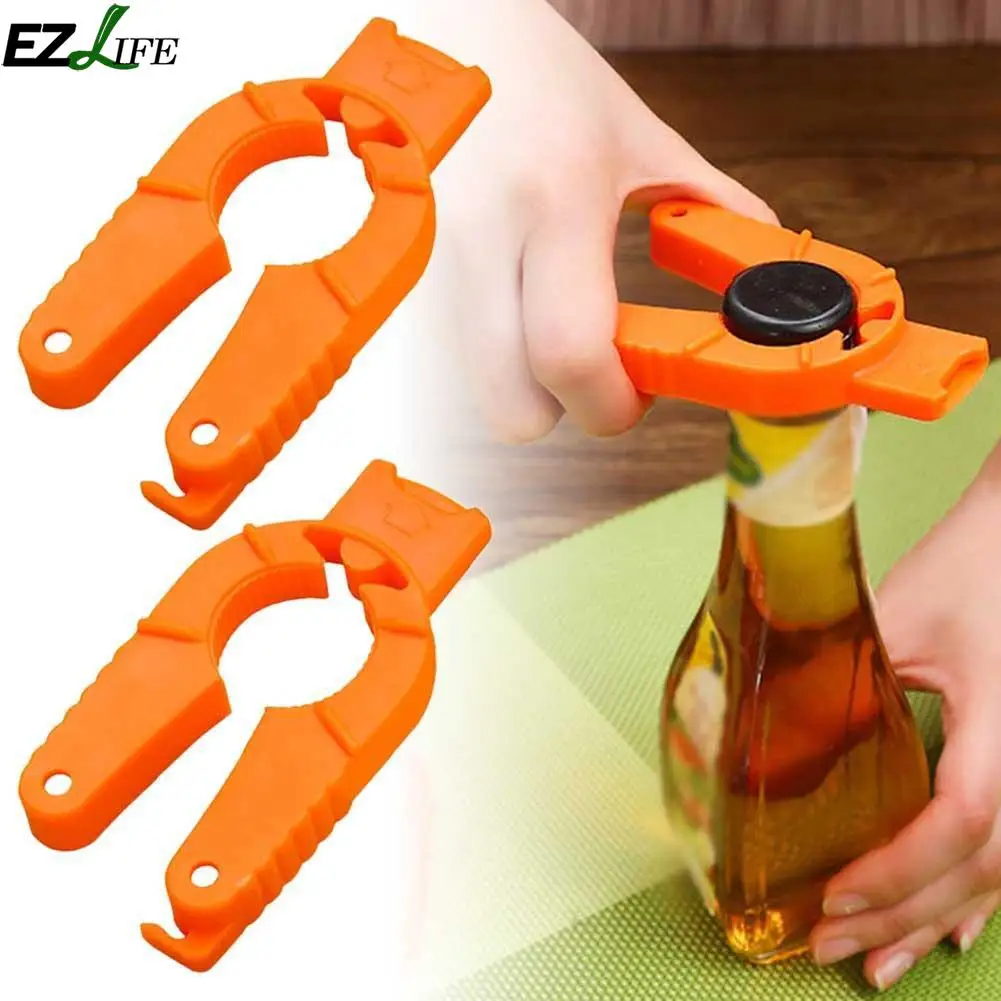 Multifunctional Beer, Soda Can And Bottle Opener Tool, Manual Hand-Held Side Cut Can Opener With Safety Smooth Edge, Black