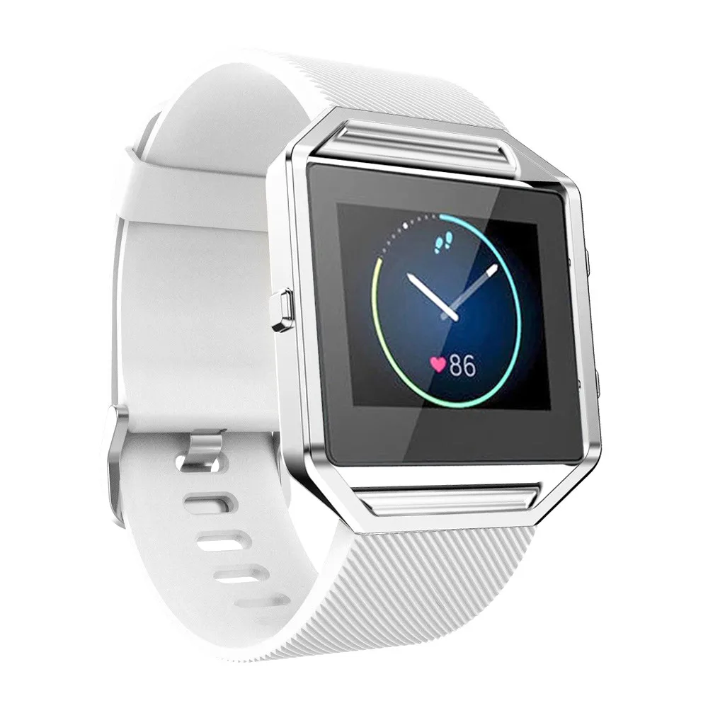 

Kimisohand Quality Soft Silicone Watch band Wrist strap For Fitbit Blaze Smart Watch Fashion Brand Design 2018 New Arrival