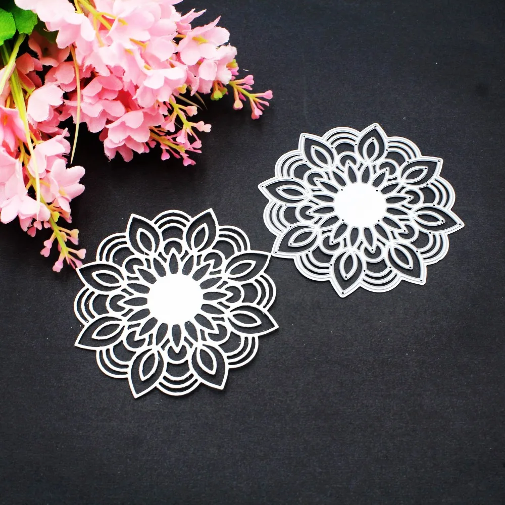 Beautiful flowers frame Metal Cutting Dies for Scrapbooking DIY Craft Die