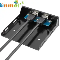 Binmer 2017 Бесплатная доставка Супер Скорость USB 3,0 3,5 дюймов спереди Панель с 2 USB 3,0 Порты концентратора 15 сентября