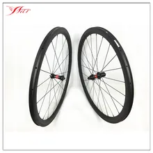 Triathlon bike wheels 700C 38mm carbon clincher wheelset U shape wheelset , DT 240s and Sapim aero spokes