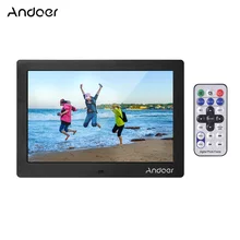 Andoer 10 дюймов цифровая фоторамка ips полный вид Экран Eletronic фотоальбом высокое Разрешение часы, календарь