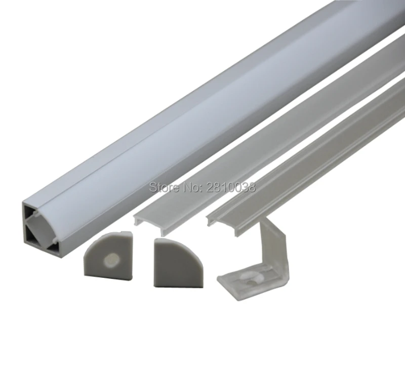 

10 X1M Sets/Lot 30 Degree corner LED mounting profiles from Anodized aluminium profile led suppliers for Cabinet kitchen lights