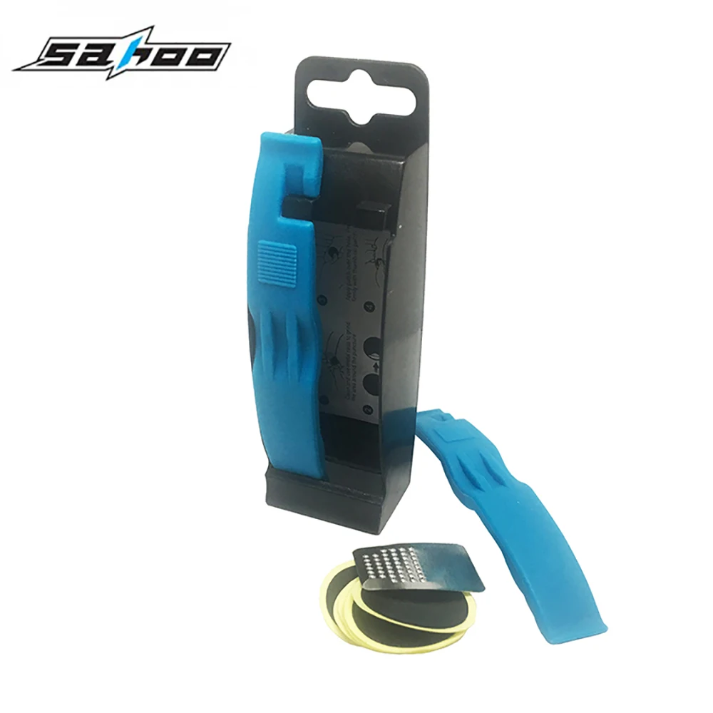 

Sahoo Bike Tire Repair tools Kits spoon file Glue-free inner tyre patch set Without Glue