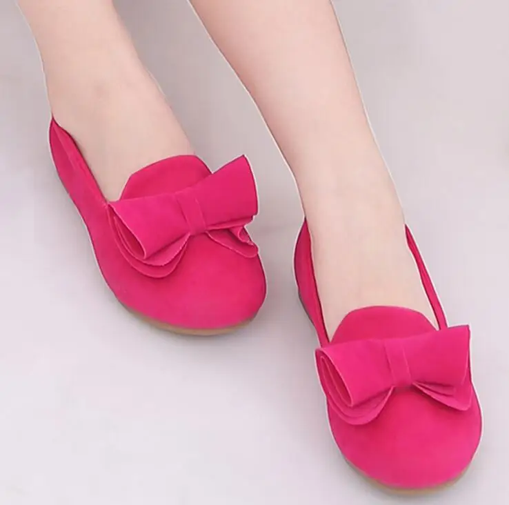 Candy Colors Children Flat Shoes Kids Ballet Dance Shoes For Girl Ballroom Shoes Toddler Princess Bowknot Dress Party Shoes