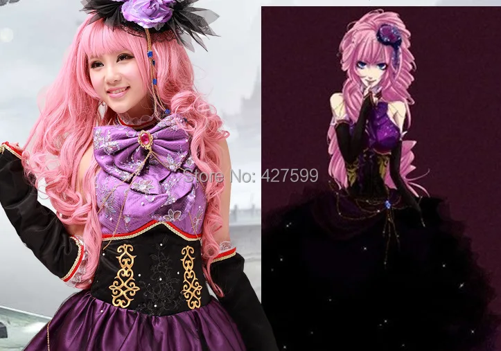 Deluxe Vocaloid Megurine Luka Cosplay Costume Princess Dressmegurine