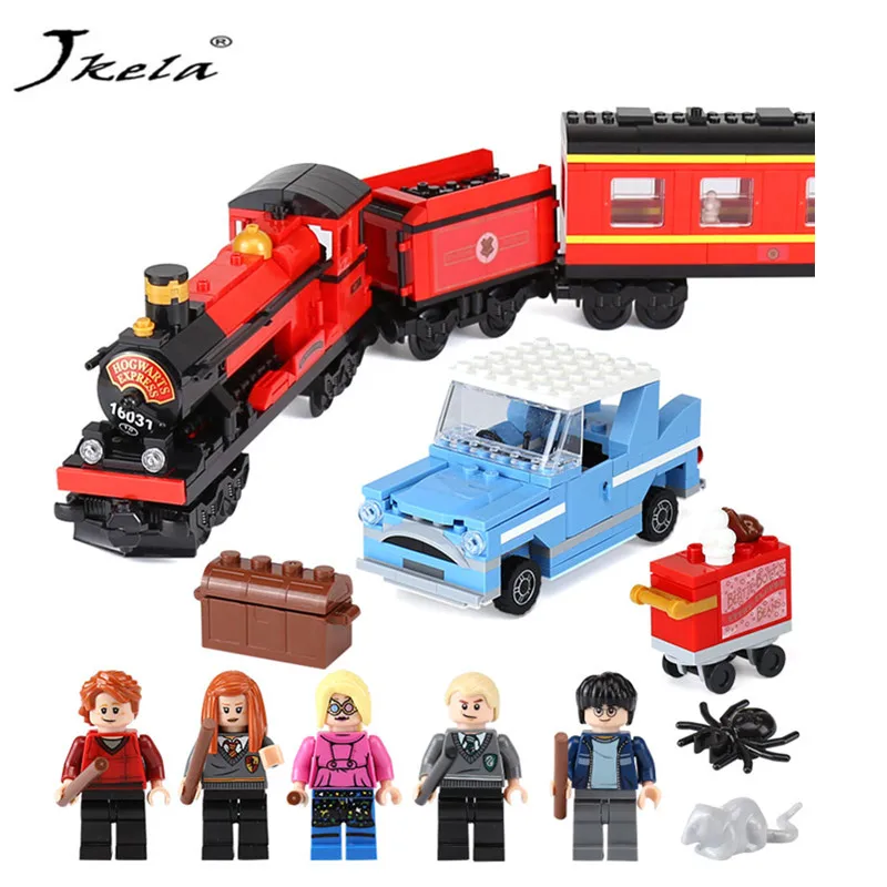 

[New] Hogwarts Express Harry Potter Series Model Building Movie Hermione Ron Building Blocks Toy Children Compatible Legoingly