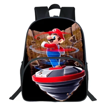 

Super Mario Backpacks Animal Anime Starry Night Penguin Bear Boys Girls Teenager School Bags Mochila Box Lunch Pencil Case 2020