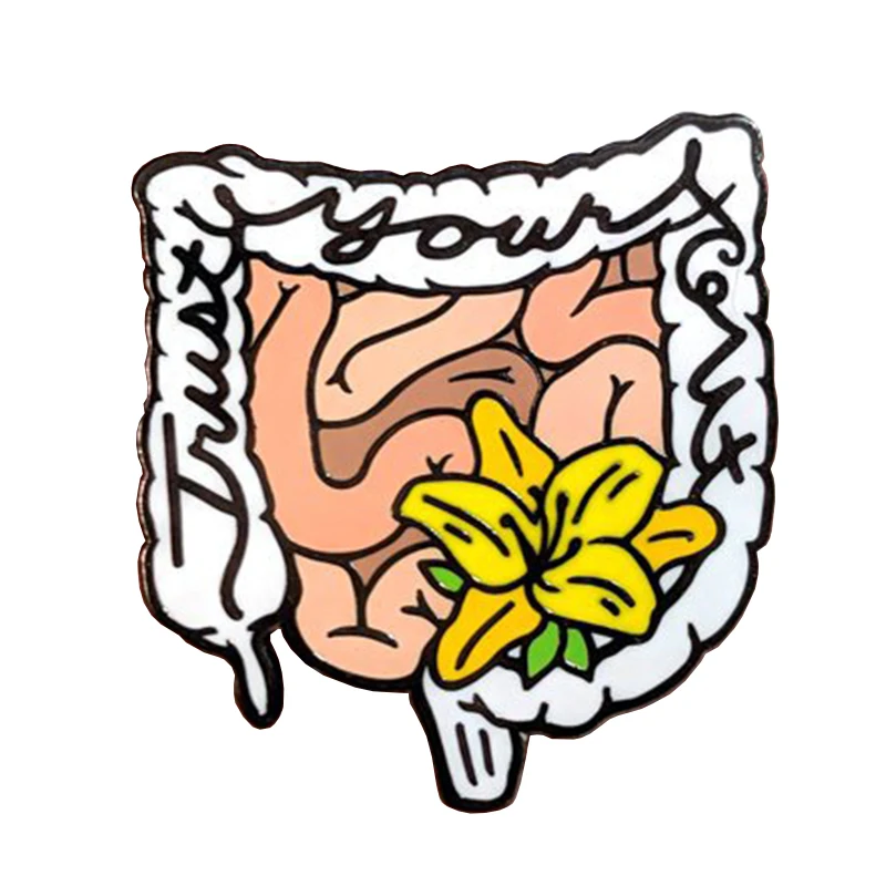 

Intestines Enamel Lapel Pin Digestion, Gastrointestinal System, Medical Pins and Gift