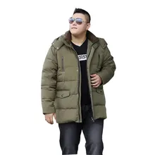 Новинка, Зимняя парка, хлопковая куртка, мужское теплое пальто, модная повседневная куртка, толстое Мужское пальто, увеличенный размер, XL-10XL, для мужчин 170 кг