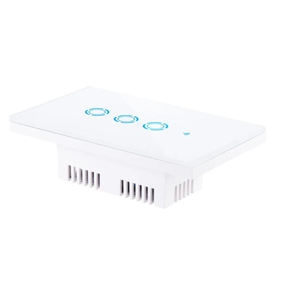 New Ewelink App US 321 gang wall light wifi switch,touch control panel, wifi remote control via smart phone,ewelink app switch-5