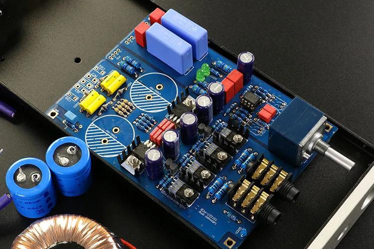high version copy lehmann circuit diagram headphone amplifier earphone HD650 diy kits