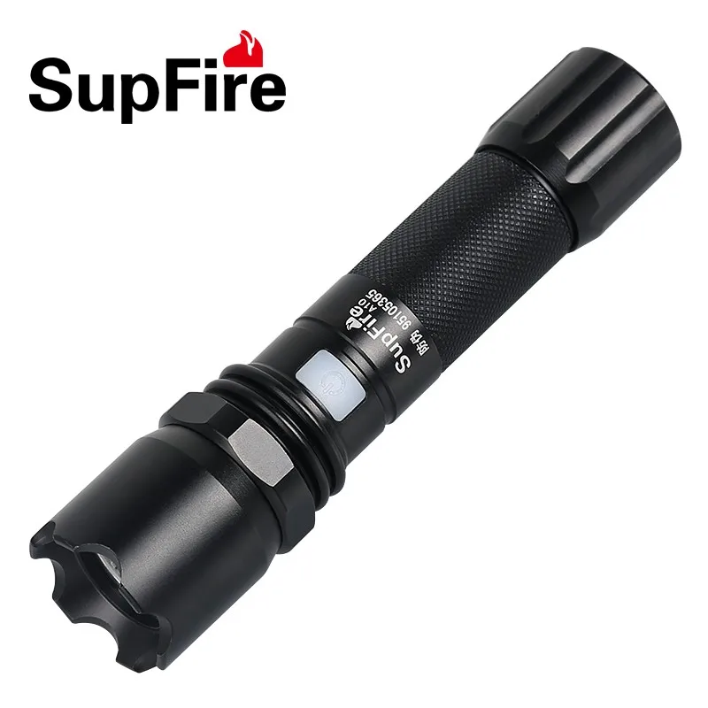 

SupFire A10 CREE-XPE 240lm 3 mode USB Rechargeable mini Torch LED Flashlights by 18650 rechargeable battery