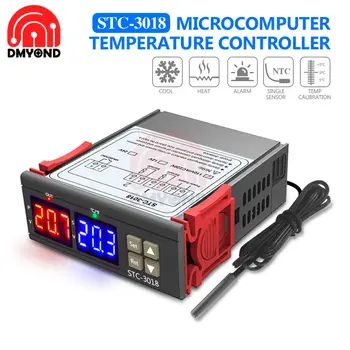 

STC-3018 Thermostat 110V 220V 12V 24V High Accuarcy Dual LED Display Digital Temperature Controller Thermometer Weather Station