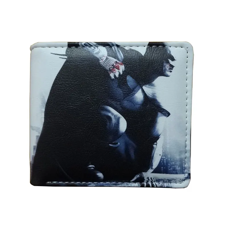 

New Arrival Wallet Dark Knight Batman Painting Credit Card Holder Short Purse Dollar Price Leather Wallets Gifts Men carteira