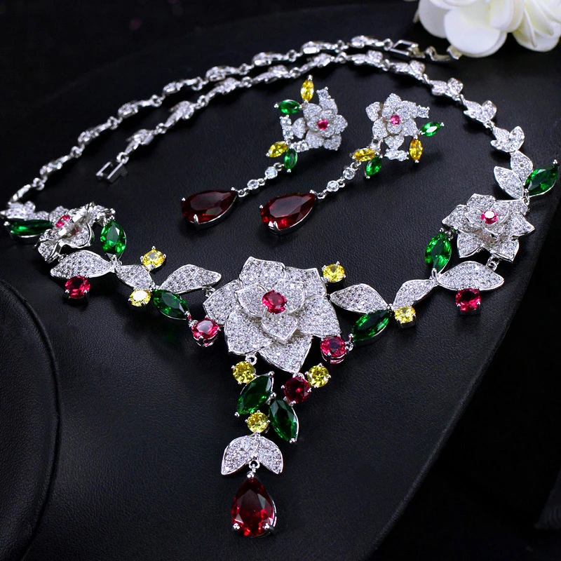 Flower Wedding Jewellry set4