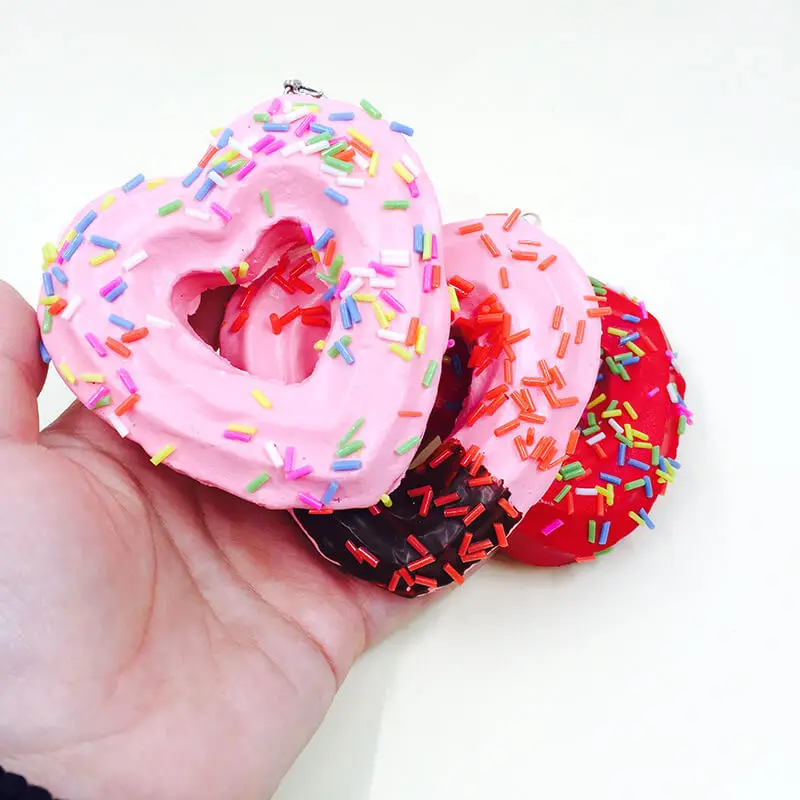 Lovely Donuts Unpack the toy Squishy Slow Rising Phone straps