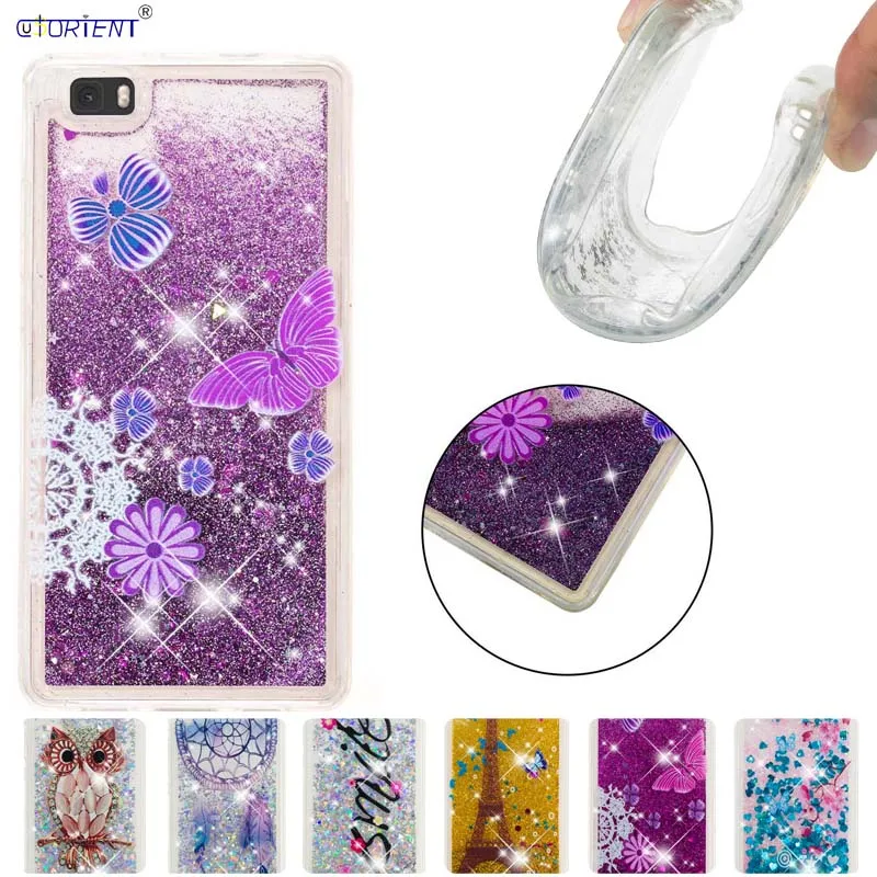 Funda Huawei P8 P 8 Lite ALE-L21 ALE-L23 caso Funda de del teléfono para Huawei P8Lite ALE L21 L23 el brillo líquido de Glitter caso - AliExpress Teléfonos y