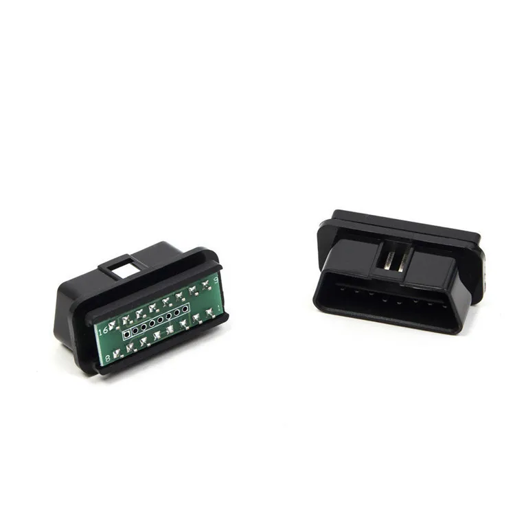10 шт./лот OBD2 штекер 16PIN OBD 2 Разъем автомобильный двигатель инструмент для устранения неисправностей кабельный разъем автомобиля диагностические кабели и адаптер