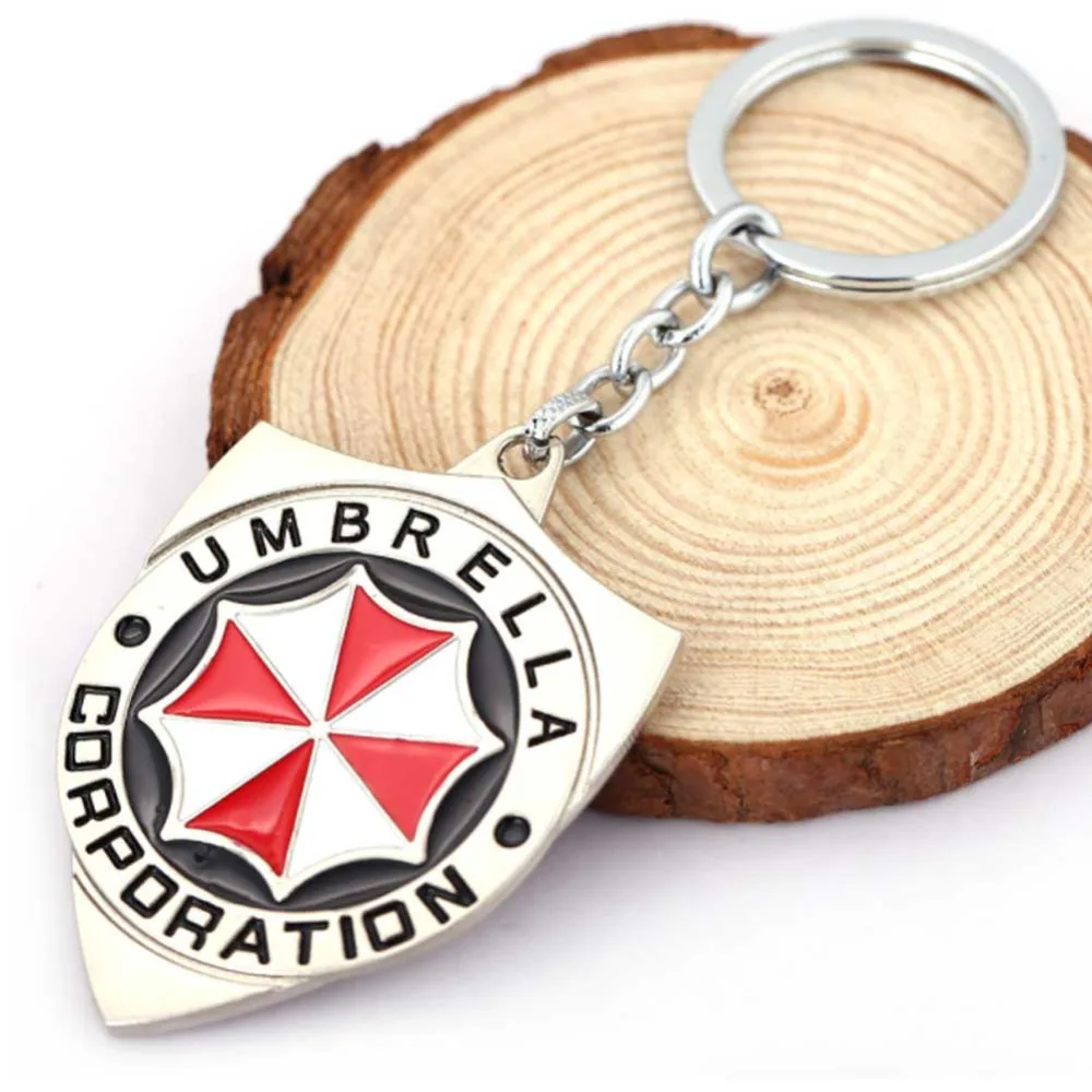 Resident Evil The Final Chapter Umbrella Corporation logo Metal Key chain Fancy Jewelry Costume Cosplay Halloween Movie 3
