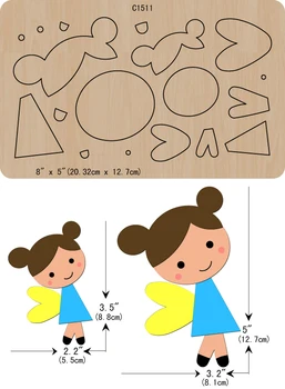 

New girl Wooden die Scrapbooking C-1511 Cutting Dies Multiple sizes