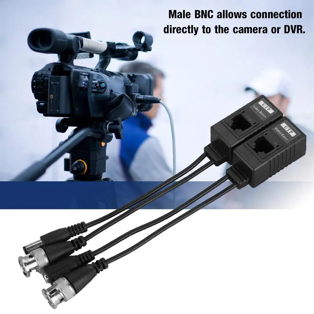 Лучший BNC для RJ45 пассивный видео Мощность UTP CAT5 кабель hdmi передатчик Аудио Видео балун для видеонаблюдения Камера