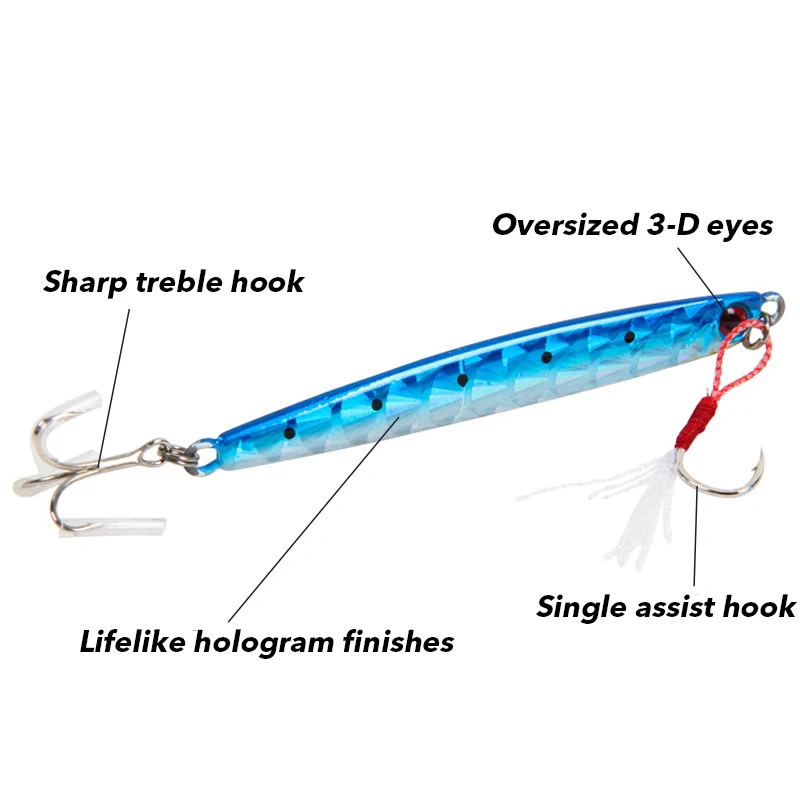 Приманка рыболовная Trulinoya металлическая 20/30/45/60 г|fishing lure|slow jigmetal jig |