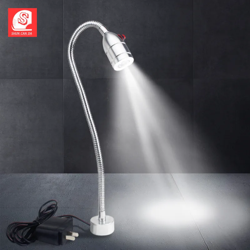 

led desk light bedside Table Lamps with clip 1w 12v 24v 220v Flexible Eye Protection reading lights for bedroom living room