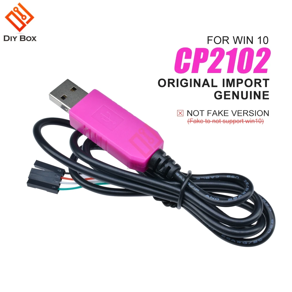 Оригинальный 1 м CP2102 USB к UART TTL кабель модуль 4 Pin P Серийный адаптер загрузка для Win10