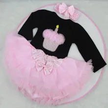 DIY Lifelike Reborn Baby Doll Accessories Fashion Pink Skirts Black Bodysuits Clothes Set for 22-23inch Unpainted Dolls Kits